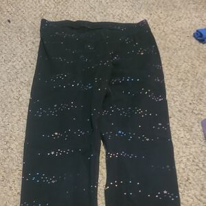 One 5 One Black Glitter Leggings